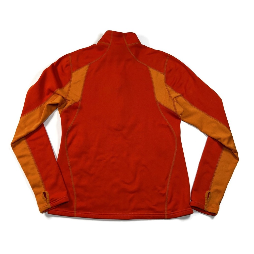 Patagonia Capilene 4 Expedition 1/4 Zip Pullover Sweater Orange Womens Medium - Picture 2 of 11
